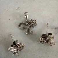 دستبندنیم ست فیروزه یاقوت نقره|زیورآلات و اکسسوری|قم, شاه سید علی|دیوار