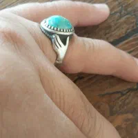 انگشتر فیروزه رکاب دست دلبر