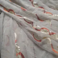 پرده حریر ترک حدودا ۱۰ متر دوخته شده در حد نو