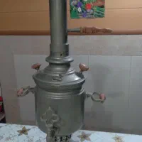 سماورعتیقه برنجی زغالی  قدیمی|کلکسیون اشیاء عتیقه|اصفهان, جلالیه|دیوار