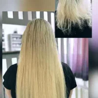 اکستنشن مو،ترمیم،آموزش اکستیشن،کراتین بافت، رنگ مو