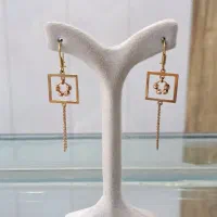 گوشواره چند ضلعی گوی دار