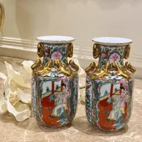 یک جفت گلدان گل مرغی گوشواره ای ژاپنی اصل|کلکسیون اشیاء عتیقه|تهران, پاسداران|دیوار