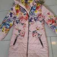 کاپشن دخترانه مناسب ۸ تا ۱۲ سال (سایز ۲x)