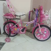 دوچرخه دخترانه سایز۱۶ و۱۲ درحد نونو