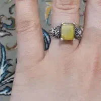انگشتر نقره زنانه با سنگ طبیعی