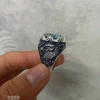 انگشتر نقره الماس روس