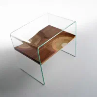 ست میز عسلی شیشه خم ۳ تکه|مبلمان خانگی و میز عسلی|باغستان, |دیوار