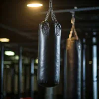 کیسه بوکس رنگ مشکی نو ۱۴ کیلویی جنس خوب