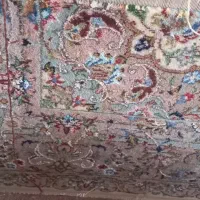 یک جفت فرش شش متری گل ابریشم تقدیسی