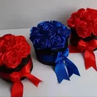 دسته گل روبانی|گل مصنوعی|آستارا, |دیوار