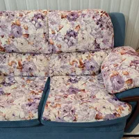 مبل هفت نفره رنگ شاد کاملا راحتی تر تمیز