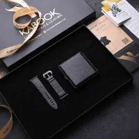 ست هدیه چرمی مردانه کابوک چرم شناسنامه دار ولنتاین