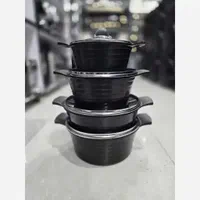 سرویس قابلمه 8 پارچه چدن گرانیت تاپ تفلون (ظرفینو)