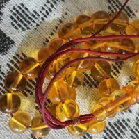 تسبیح سندلوس عسلی شمش درجه یک گرید a|جواهرات|خرم‌آباد, |دیوار