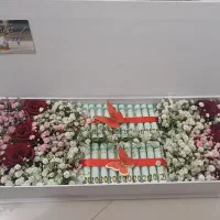 باکس پول‌های کتابی با گل طبیعی|گل مصنوعی|تهران, جوادیه تهرانپارس|دیوار