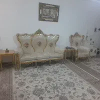 مبل سلطنتی ۹ نفره با میز نهار خوری درحد نو