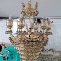 سه عدد لوستر ست  کریستالی زیبا