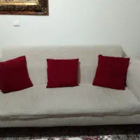 مبل هفت نفره زرشکی کرم