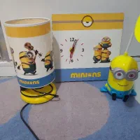 چراغ خواب ،ساعت دیواری ،چراغ مطالعه مینیون