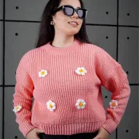 بافت زمستانه گل برجسته