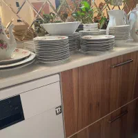 ظروف چینی گل قرمز