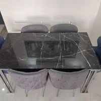 میز ناهار خوری استیل 6 نفره