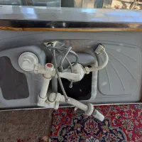 سینک دوقلوی البرز ۱۲۰ در ۶۰ باشیر تلفونی سنگین|مصالح و تجهیزات ساختمان|مشهد, نیزه|دیوار