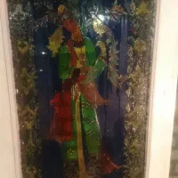 نقاشی مینیاتور ویترای عتیقه آنتیک درب چوبی قدیمی|کلکسیون اشیاء عتیقه|تهران, اکباتان|دیوار