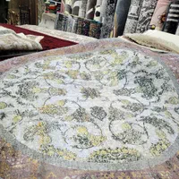 فرش گرد ابریشمی گونه