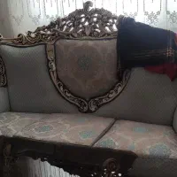 مبل سلطنتی 9نفری|مبلمان خانگی و میز عسلی|میانه, |دیوار