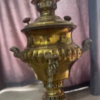 سماور برنجی ذغالی قدیمی