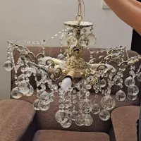 یک جفت لوستر کریستال