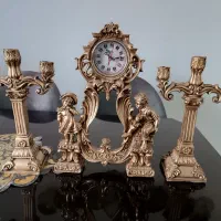 ست جاشمعی و ساعت دکوری فروشگاه کادویی