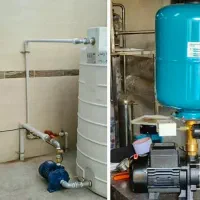 نصب پمپ آب منبع بخاری آبگرمکن و غیره