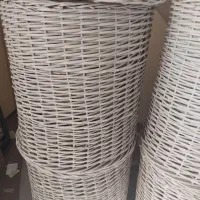 سبد حصیری رنگ شده|صنایع دستی و سایر لوازم تزئینی|اصفهان, بوستان ناژوان|دیوار