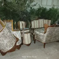 تعدادی مبل چوبی تعمیری سوزاندن|مبلمان خانگی و میز عسلی|باغستان, |دیوار