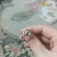 انگشتر عتیقه طلا ۱۷ عیار برا اواخر قاجار و اوایل پ