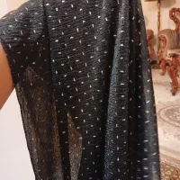 شال مجلسی مشکی نقره کوب|لباس|کرج, شاهین‌ویلا|دیوار