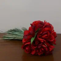 دسته گل عروس (رز مصنوعی)