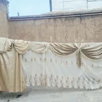 دوعدد برده خامه دوزی  باهرکدوم دوتا شال وسرپرده
