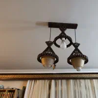 چندین مدل لوستر کریستالی ، چوبی ، فانتزی|لوستر و چراغ آویز|تهران, سوهانک|دیوار