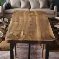 میز غذا خوری چوب طبیعی