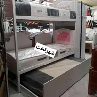 تخت دوطبقه بچه گانه و یکنفره بزرگسال|تخت و صندلی بچه|قم, پردیسان|دیوار