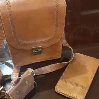 ست کیف چرم طبیعی|کیف، کفش، کمربند|کرج, عظیمیه|دیوار