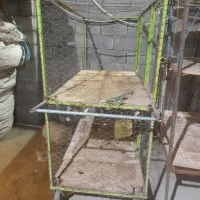 دوعدد قفس چرخ دار