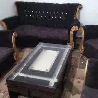 فروش یک دست مبل رویه مخمل قهوه ای|مبلمان خانگی و میز عسلی|اندیمشک, |دیوار