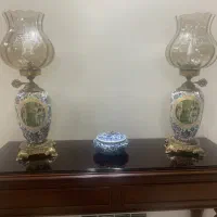 اباژور لامپا گل ابی|چراغ خواب و آباژور|تهران, فاطمی|دیوار