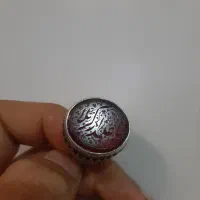 انگشتر نقره خط دار