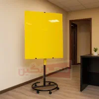 Yellow GlassBoard تخته وایت برد مدل MGB،YR1